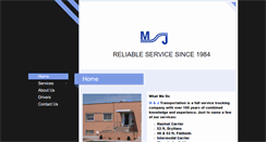 Desktop Screenshot of mjtransportationkc.com